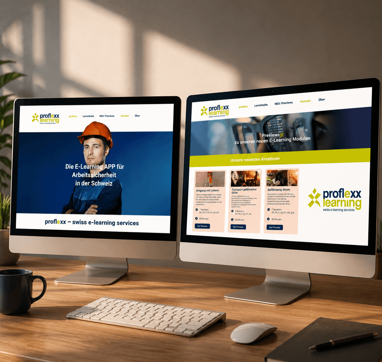 proflexx learning Web, Website, E-Learning, einfache Bedienung