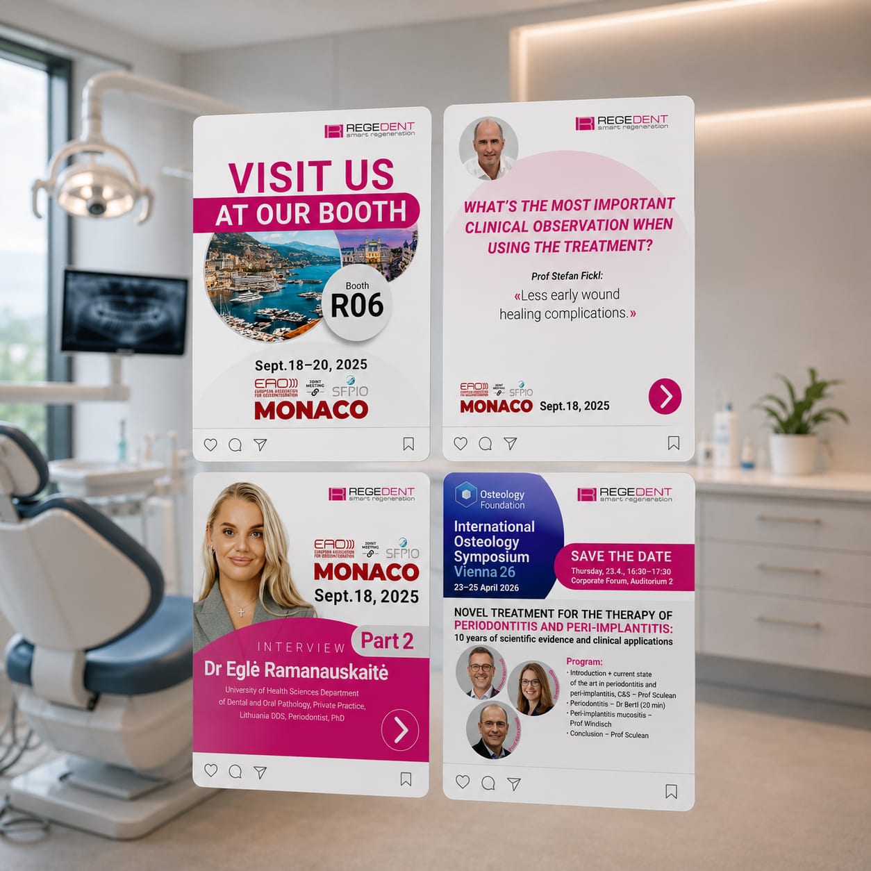 Regedent, Social Media, Dentalbranche, Corporate Look