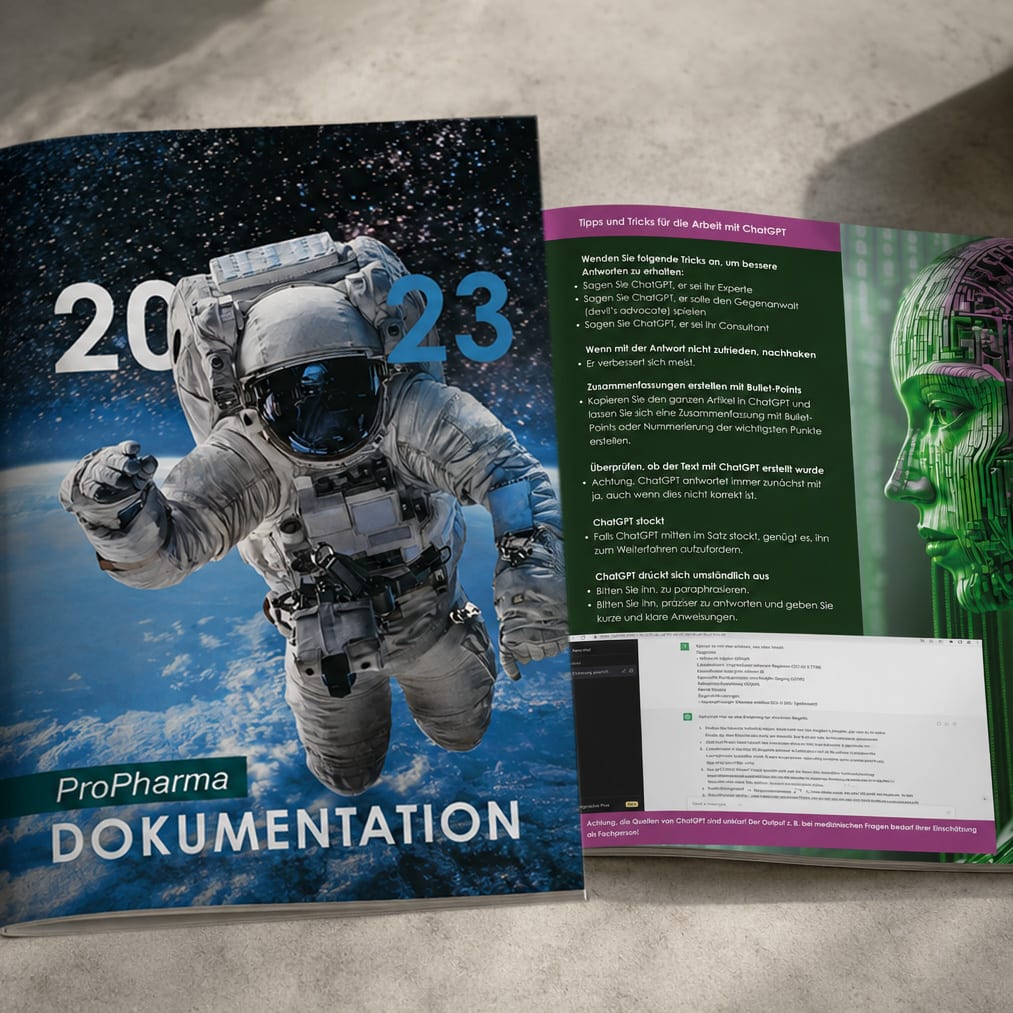 ProPharma, Dokumentation, Layout, Bildsprache